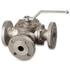 Stainless steel Pekos 3-way ball valve | KP-2522